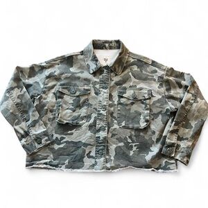 Billabong Women's Camouflage Button Down Shirt